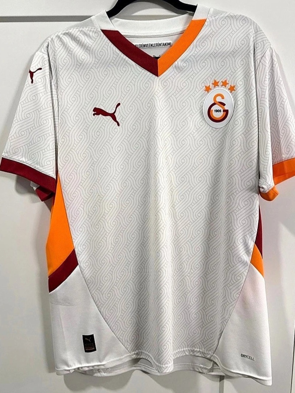 Puma Galatasaray SK 24/25 Away Jersey White & Orange Size Large